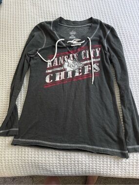 Majestic Gray Sweatshirt with Red & Navy Logo